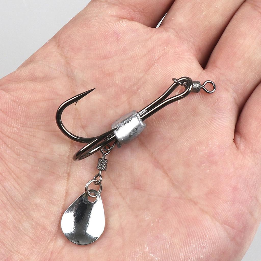 4.5cm 11g Ray Frog Crankbait Lures PVC Frog Lures Soft Frog Bait for Blackfish Fishing Lures with Double Hook & Blades