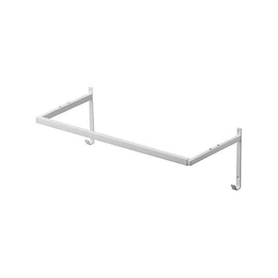Yamazaki Jitsugyo 5111 Telescopic Clothes Drying Hanger in Front of Bathroom Door, White, Approximately W55.5~90.5XD25.5XH18cm Tower Telescoping
