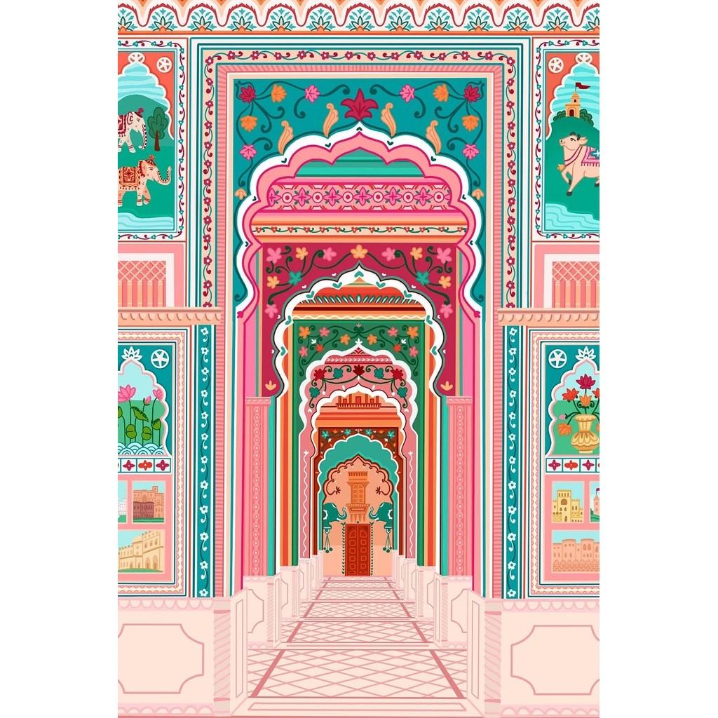 Nordisch Marokko Marrakesch Kappadokien India Gate Reise Stadt Poster Landschaft Leinwand Wandkunst für Wohnzimmer Heimdekoration