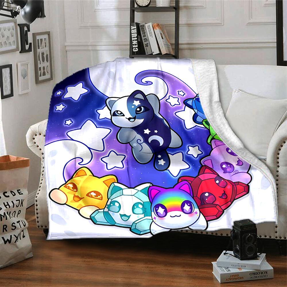 1Pc Aphmau'S Whimsical World Blanket For Couch Bed Plush Cozy Fuzzy Blanket Super Soft Warm Blankets For Fall And Winter 09181
