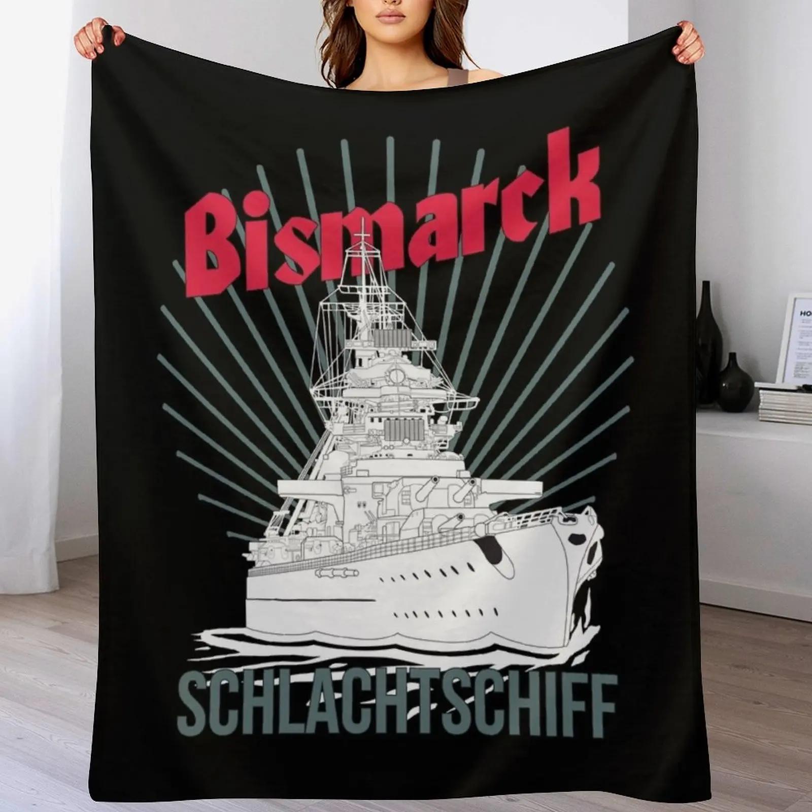 

German battleship Bismarck Throw Blanket Fluffy Cozy Throw Blanket for Home Decor 102x76cm(40x30in)