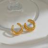 Minimalist Clip-On Ear Cuff Earrings Pair, No Piercing Outer Ear Accessory for Everyday Styling, Dates and Travel