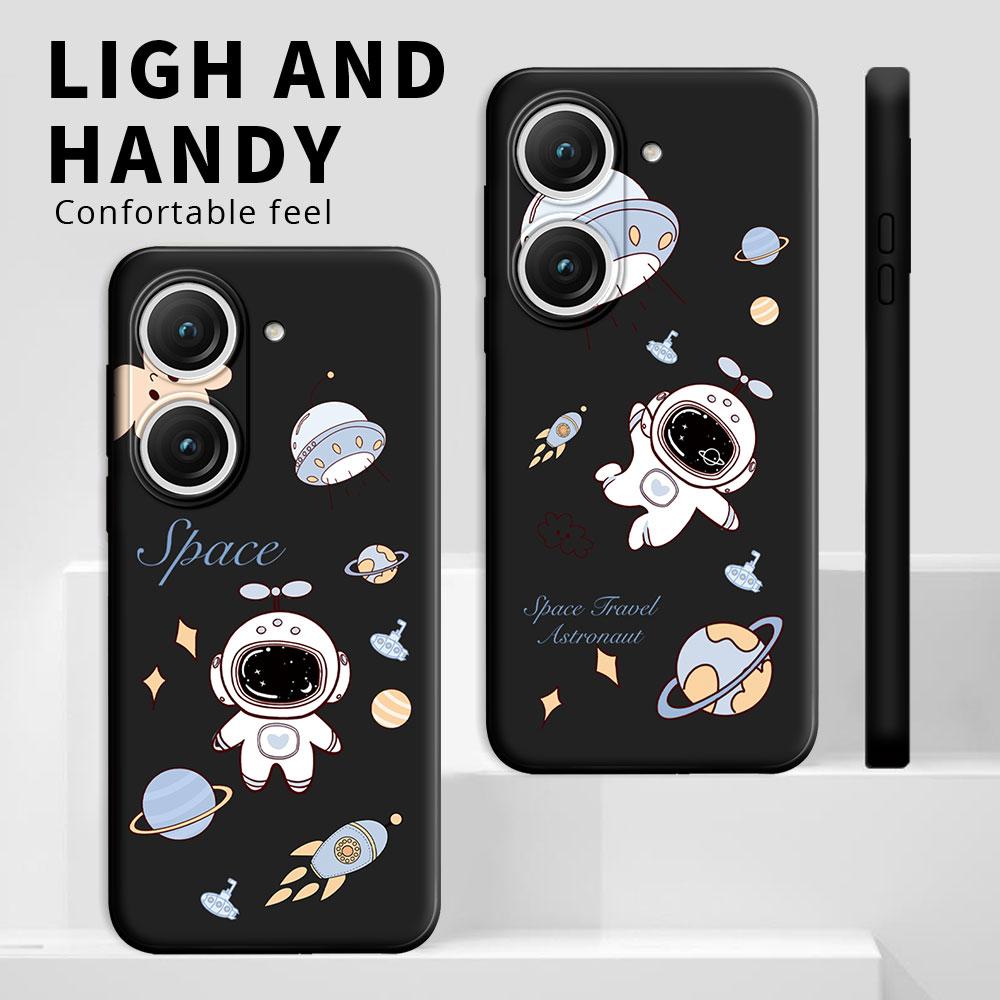 For Asus Zenfone 9 (AI2202) Case Cartoon Cute Cat Flower Shockproof Silicone Soft Phone Case For Zenfone 10 (AI2302) Back Cover