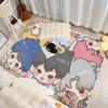 Kpop P-PLAVE Floor Mat Non-Slip Laundry Room Mat Laundry Decor Balcony Child Living Room Bedside Mats