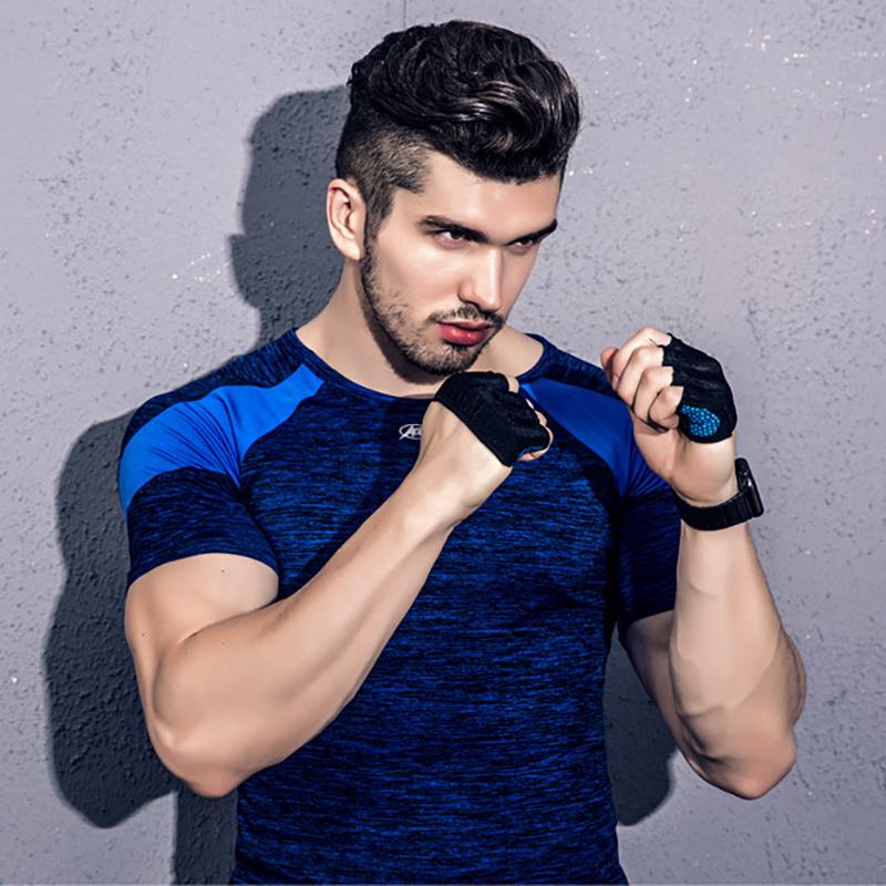 Halbfingerhandschuhe für das Fitnessstudio, für Männer und Frauen, Krafttraining, Bodybuilding, Hand, rutschfester Schutz, Fitnessübungen