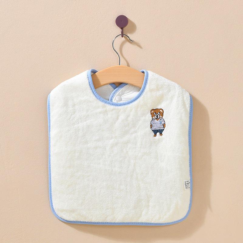 Baby Embroidered Waterproof Bib & Washcloth Set