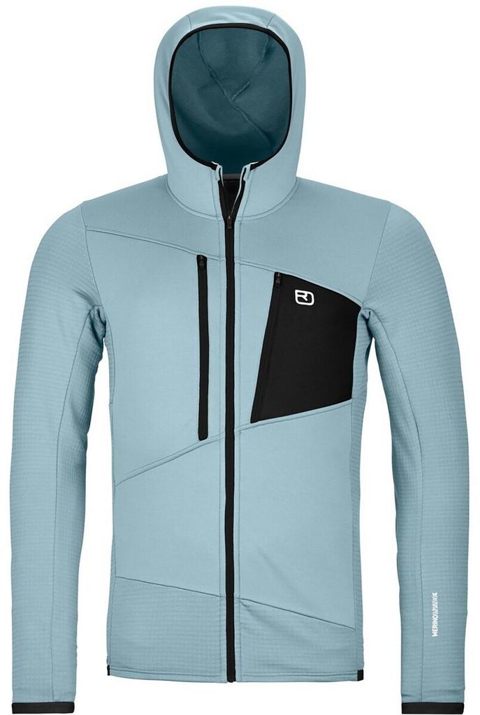 Jacket Ortovox Fleece Grid Hoody M Jkt (87214) Glacial Gray