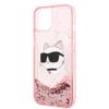 Etui Do iPhone 14 Plus Karl Lagerfeld Glitter Choupette Różowe