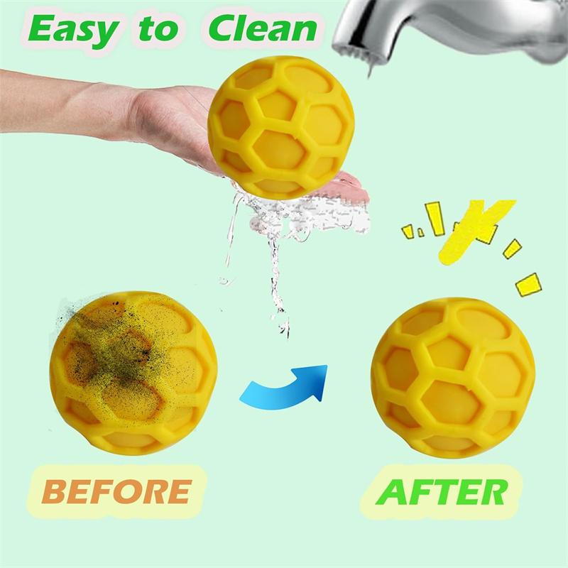 Palline Anti-Stress a Rete a Nido d'Ape Taba Squishy Giocattoli Anti-Stress Pallina di Pasta da Modellare Colorata Tennis Palline Squeeze a Lenta Risalita Gadget per Feste