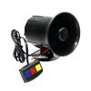 MotoLovee Motorcycle Car Security Horn 12V 3 Sounds Van Vehicle Loud Siren For Cars Motorbike Moped Truck Construction Vehicles