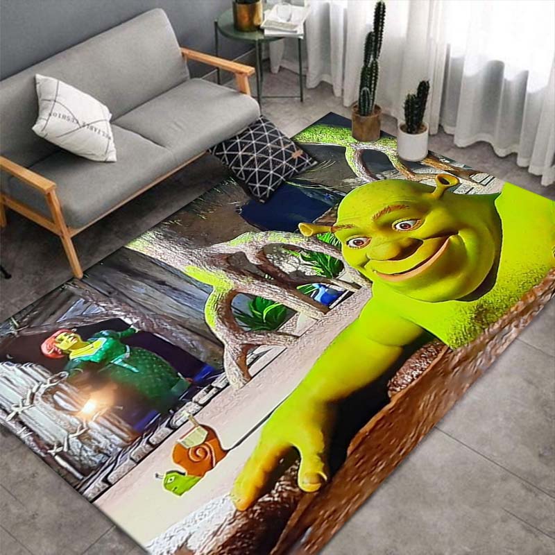 Shrek Selfie-Kamera Oger Anti-Rutsch-Teppich Cartoon Anime Bodenmatte Kinderzimmer Wohnzimmer Dekor Teppich Geschenk Für Filmfan