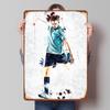 Fußballspieler Poster Personalisiert Vintage Metallschilder Wandkunst Retro Blechschild für Mancave Dekoration Zimmer Haus Dekoration