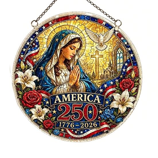 Acrylic Jigsaw Puzzle Suncatcher US 250th Anniversary DIY Sun Catcher Kit Stained Glass Small H
