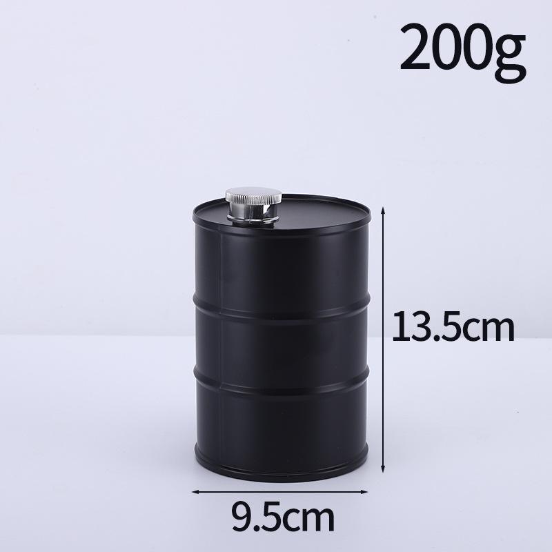 1 Stück Outdoor Kreativer Camping Weinkrug 304 Edelstahl Zylindrischer Weinkrug 750ml Benzin- und Diesel Fass Weinkrug