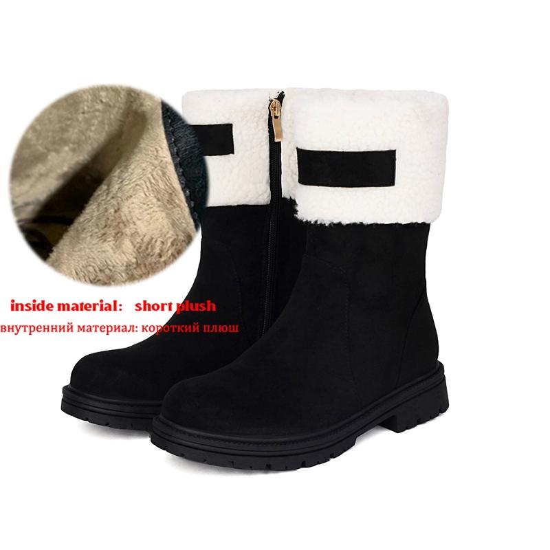 

Krazing Po Флок Мех Сохраняют Тепло Зимние Круглые К Ковбойским Сапогам Размер 43 Массивные Каблуки Ботильоны 43