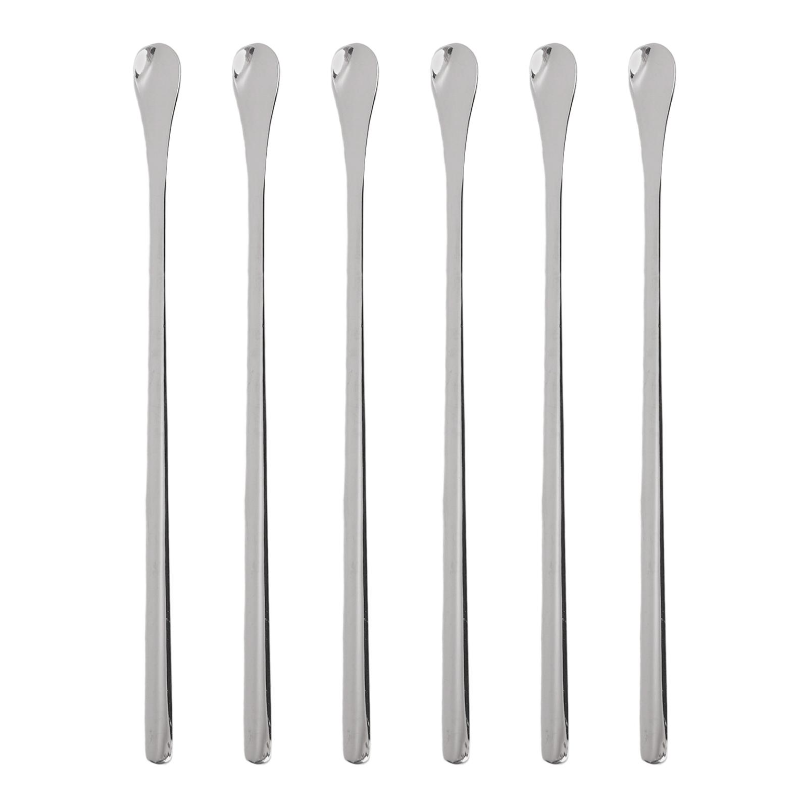 

19 3cm Stainless Steel Stirring Spoon for DIY Crafts for Mixing Wax Soap and Resin Materials in Creative Projects серебряный