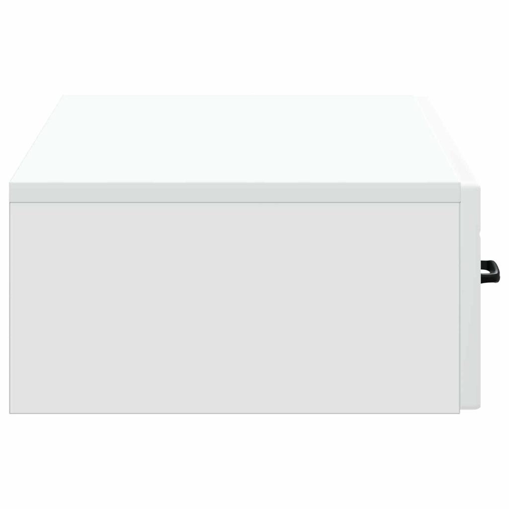 Wall Mounted Side Table White 87.5 x 34.5 x 17 cm