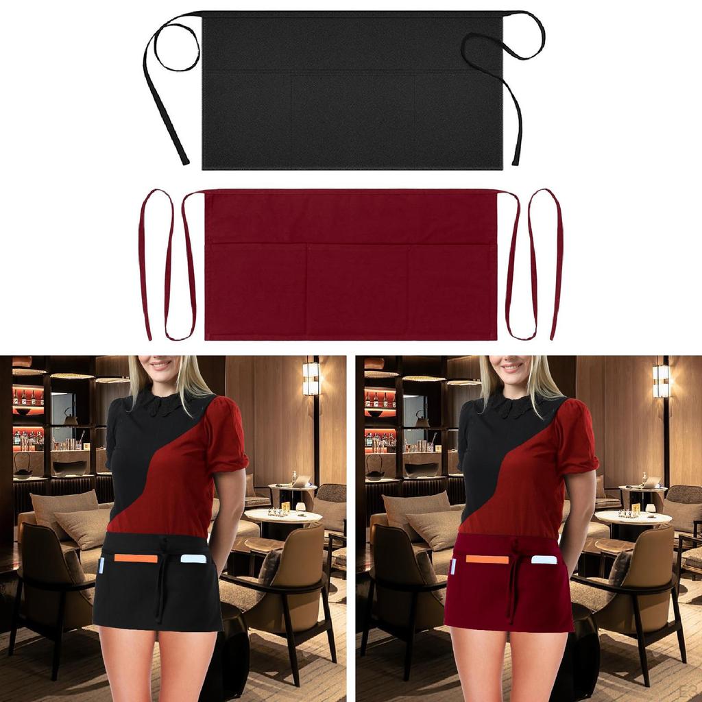 Apron, Waiter's Half Work Catering Apron. Made of Polyester with