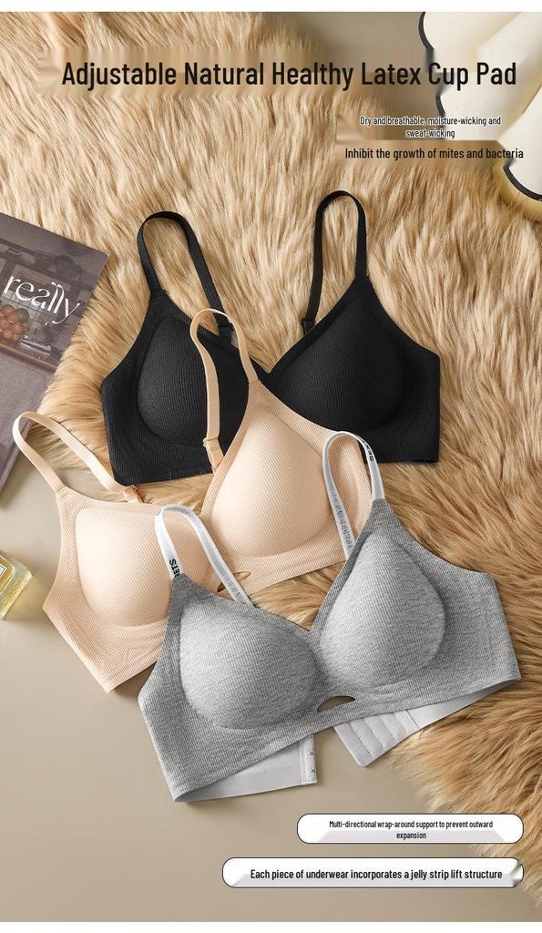 Seamless 3D Jelly Gel Bra - Anti-Sagging, Side Support, and Comfortable Fit