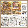 Retro Style Landscape Sticker DIY Crafts Die-cut 3D Stacking Sticker My Little Tree House Miniature Stickers Children Gifts