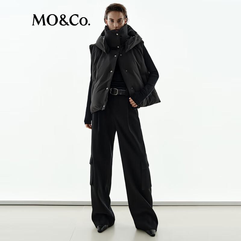 MO&Co. Women's Hooded Sleeveless Goose Down Vest