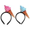 Quirky Fast Food Theme Elastic Hairband Chicken Leg Wing Vegetable Ice Cream Design Soft Fabric Headwear For All Ages
