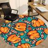 1pc Halloween Pumpkin Carpet, Round Non Slip Durable Large Size Office Carpet, Suitable for Office
