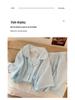 2026 Women's Cloud Cotton Pajama Set: Plus Size Loose Cardigan, Short Sleeve Top & Shorts for Spring/Summer Home Wear.