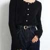 1 pezzo cintura da donna alla moda semplice cintura decorativa nera con cintura in jeans adatta per l'uso quotidiano