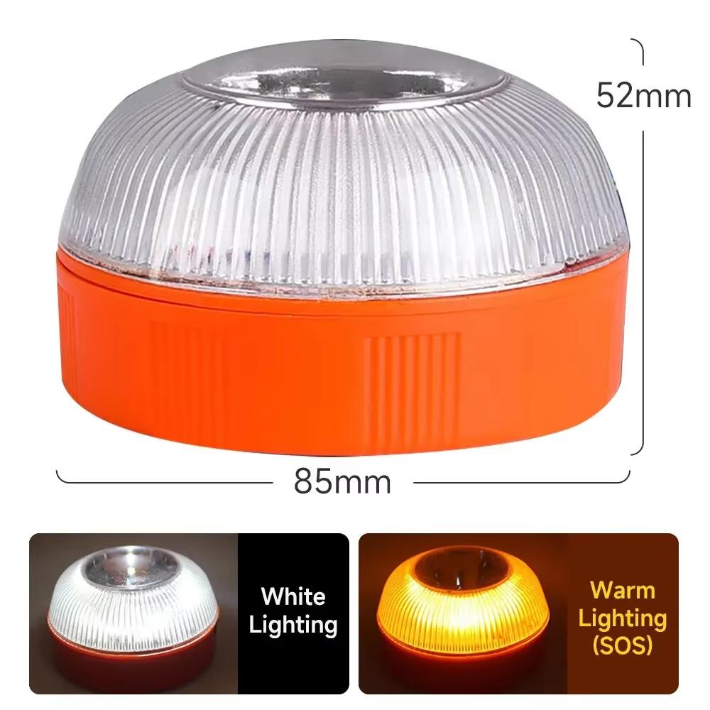

Magnetic Emergency Beacon Light for Cars - Strobe Flashing Warning Lamp, Vehicle Safety Signal Light (Battery Not Included, V16