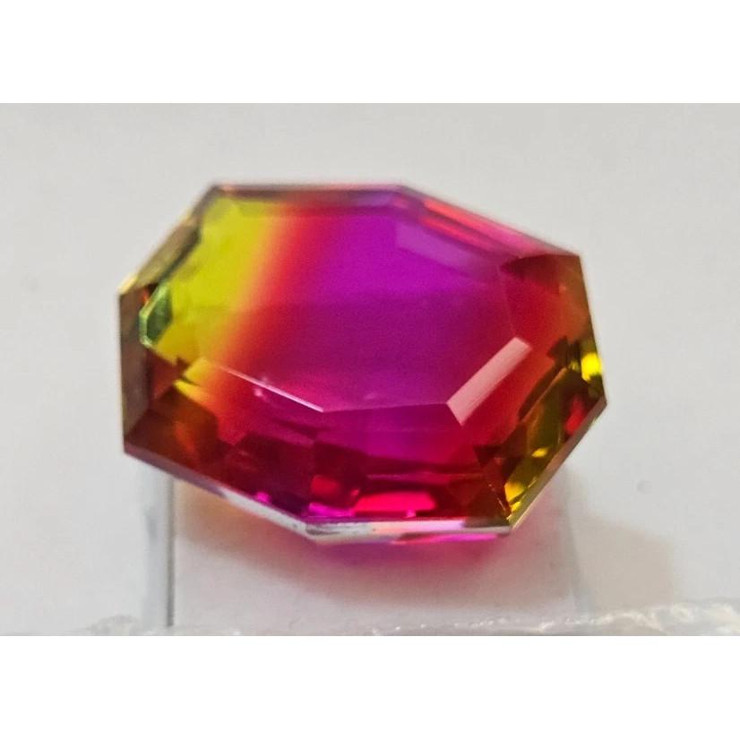 Natural Bi-Color Ametrine 83-84 Ct Fancy Cut Certified Beautiful Loose Gemstone