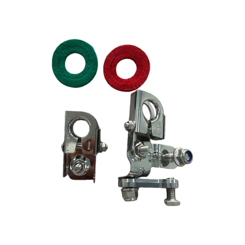 High Density Battery Terminal Insulators Anti Short Circuit Pads Color Coded Battery Post Protectors set for F150 1