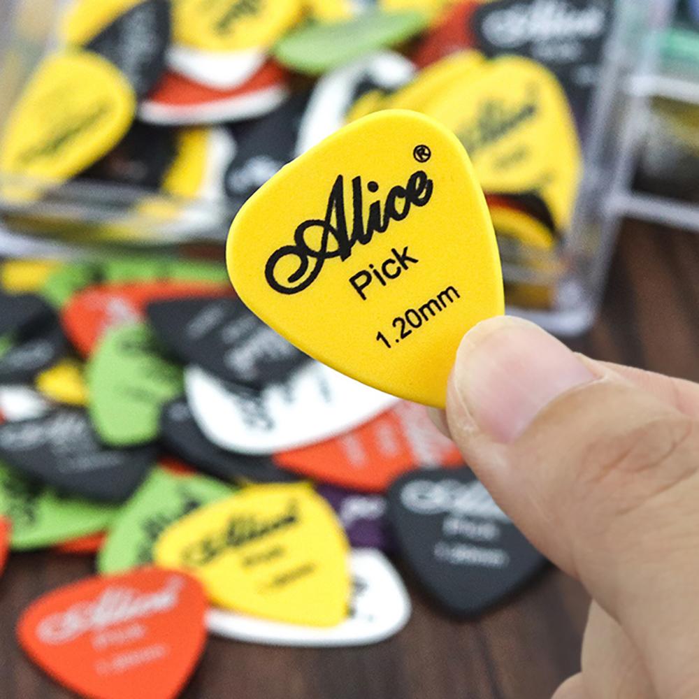 50 Pieces Guitar Picks 0.58/0.71/0.81/0.96/1.2/1.5mm Plectrum ABS Premium for Acoustic Electric Guitar Bass Ukulele Plectrums
