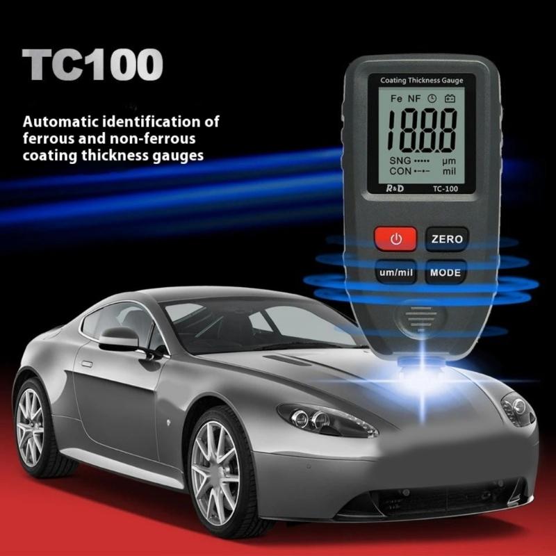Car Digital Painting Detector Meter Mini LCD Coating Thickness Gauge Automotive Digital Calibration Measuring Instrument