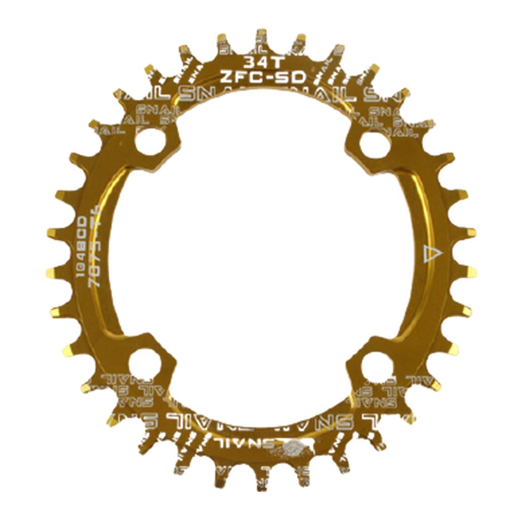 For Bicycle Bike Round/Oval 104BCD 32T 34T 36T 38T Narrow Wide Single Chainring