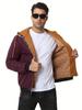 Men's Thick Solid Color Hooded Jacket for Spring, Autumn, and Winter - Air Force Style Casual Wear