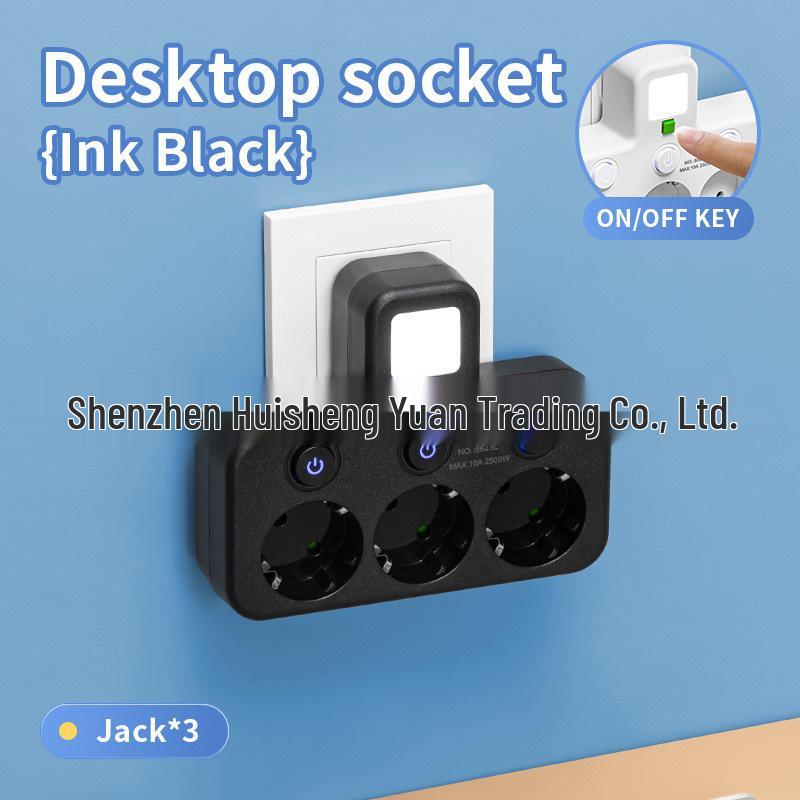 

Європейський багатофункціональний подовжувач з USB швидкою зарядкою та незалежними вимикачами