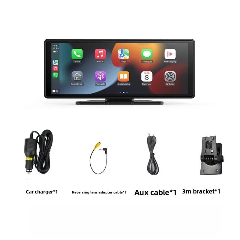 GPS Navigation for Car 10Inch Portable Wireless Carplay Android Auto Screen AR Stereo Audio Receiver Mirror Link