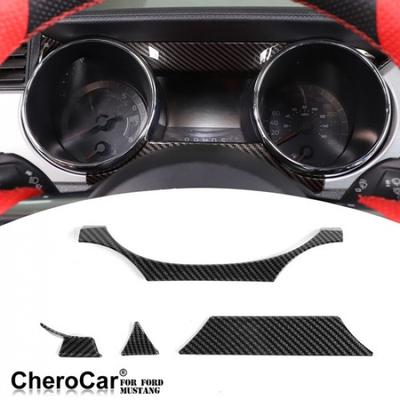 Konsolen-Armaturenbrett-Panel-Zierleisten-Dekorrahmen Für Ford Mustang 2015-2018 Kohlefaser
