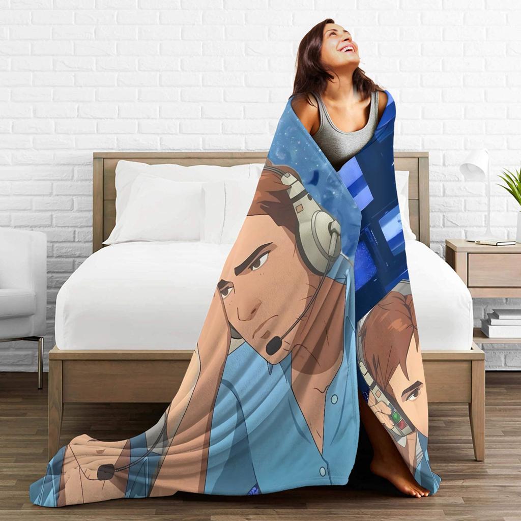Warm Soft BlanketStudents Decorative Dispatch Game Bedding Throws Flannel Bedspread For Home Decor Comfortable Sofa Bed Cover