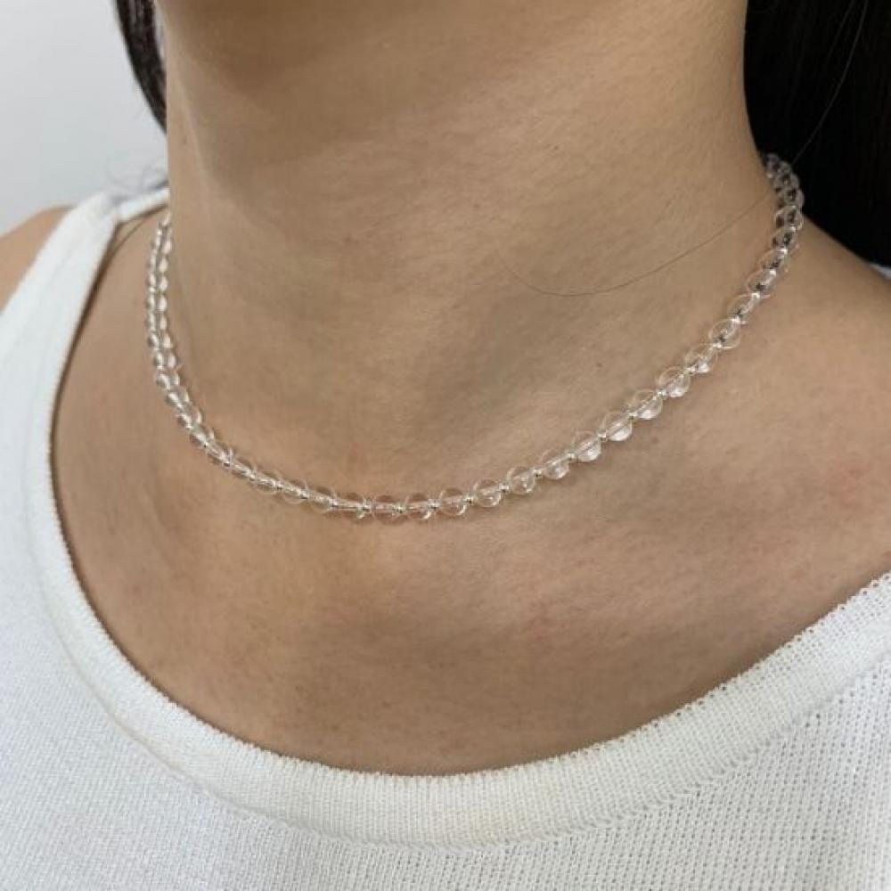 C S In The Room Pani Real CryStal Silver 92.5 Ball neCklaCe One Color