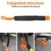 Manille souple en fibre synthétique pour remorquage de véhicule hors route, corde de traction pour remorque de voiture avec manchon de protection, capacité de 38 000 lb