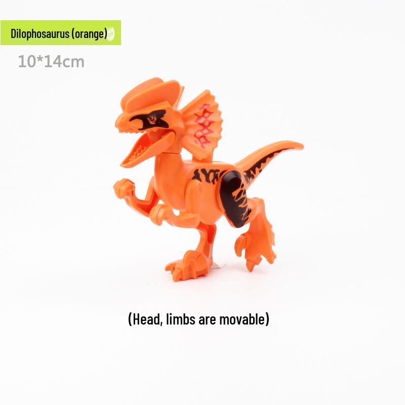 Compatible LEGO Large Building Blocks & Animal Accessories: Dinosaur, Crocodile, Tiger, Giraffe, Chicken, Dog, Cat.