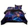 3pcs, Soft And Comfortable Dragon Comforter Set, Ancient Wild Animal Dragon Pattern Bedding Set, Dragon Bedding Set, 3D  Cartoon