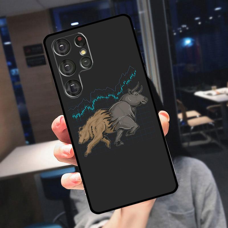 Trade Investment Forex Stock Market Cover For Samsung Galaxy S25 Ultra S23 S21 S22 S20 S24 Ultra S9 S10 Plus S24 FE Phone Case