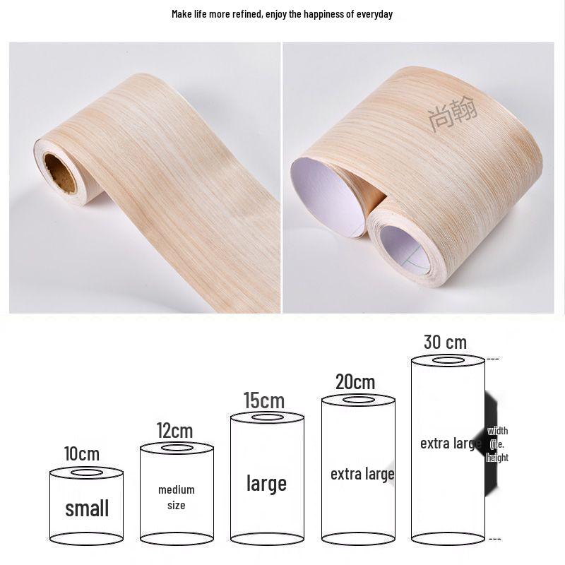 

Водонепроницаемый самоклеящийся плинтус и кромочная лента с текстурой дерева для отделки дверей, окон и мебели. 5cm x 5m