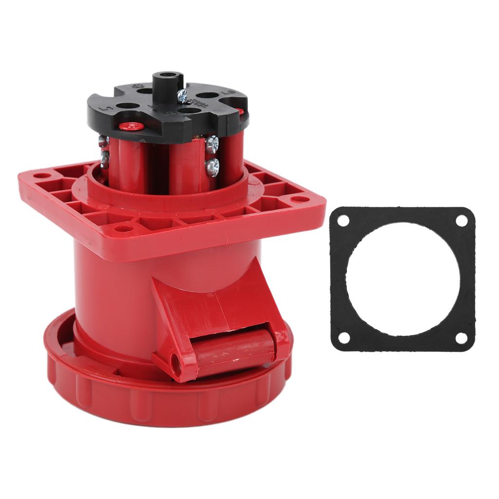 380415V 63A Industriestecker 3P+E 4-polig Gerader Stecker IP67 Wasserdicht für Bauwesen