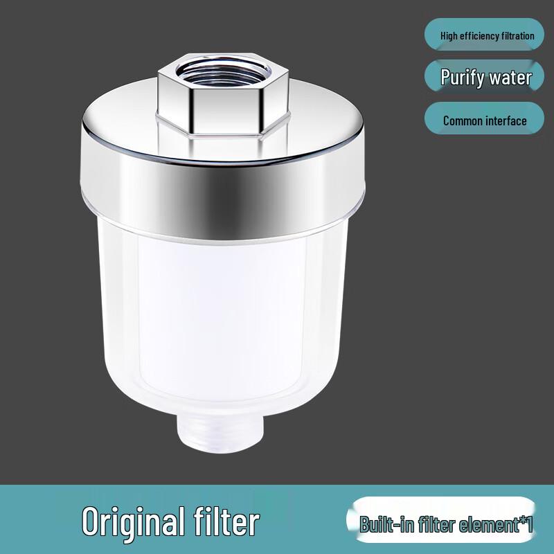 Universal Bathroom Shower Pre-Filter with Five-Micron PP Cotton Element