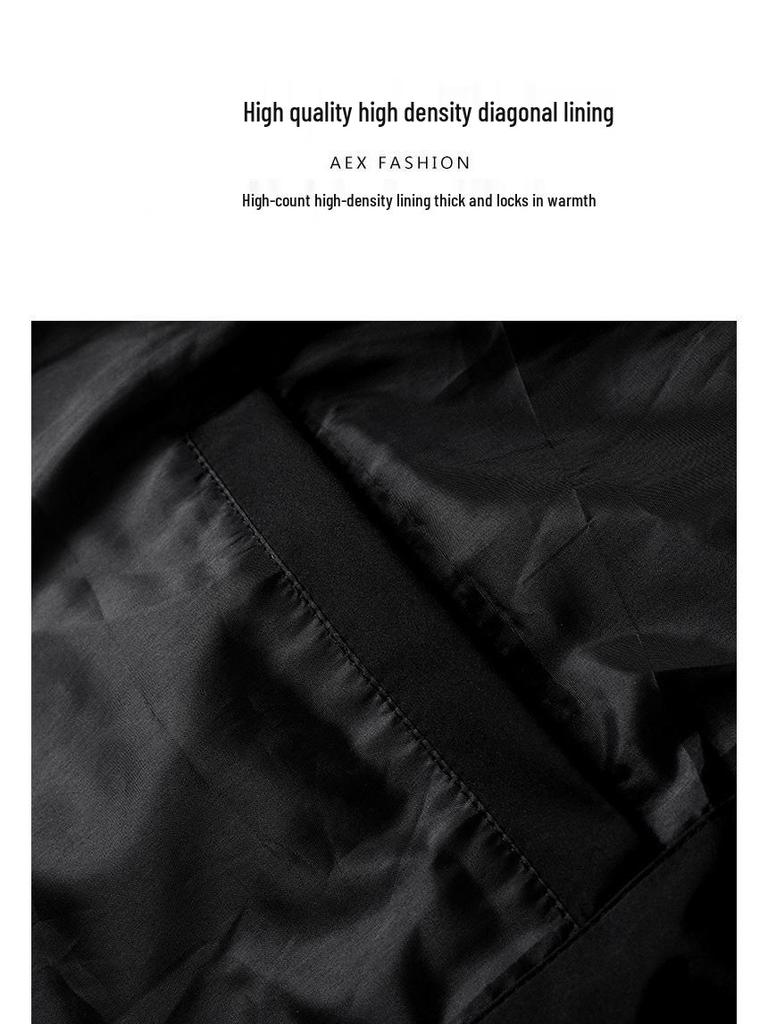 M9898 Men's Thick Winter Cotton Coat, Trendy Brand, Sizes M-8XL.