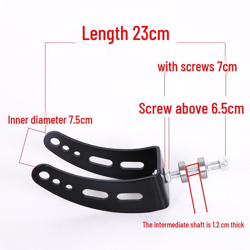 Universal Beizhen Electric Wheelchair Accessories - 8" & 10" Carbon Steel Front Wheel Fork